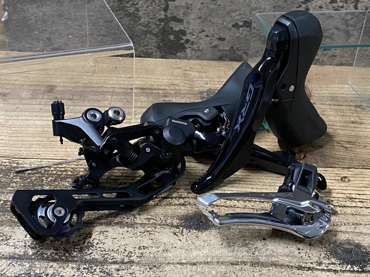 JP090 シマノ SHIMANO GRX 400 STI FD RD 2x10s SGS 直付け ※レバーバンド欠品