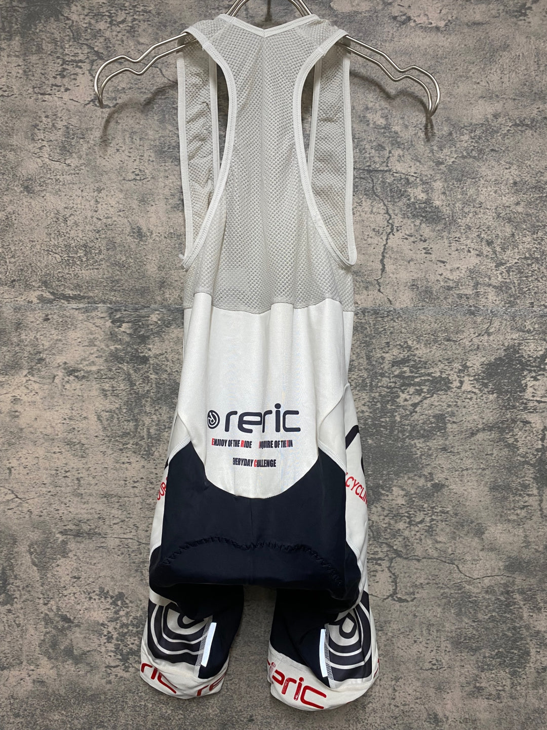 JR986 レリック reric ビブショーツ 白 黒 XL