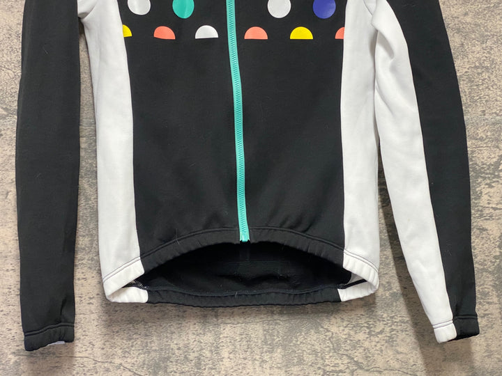 KN727 ルコックスポルティフ le coq sportif 長袖 サイクルジャージ 黒 S レディース 裏起毛