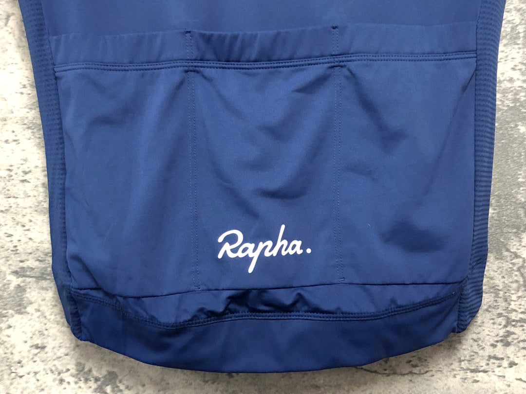 JJ420 ラファ Rapha CORE LIGHTWEIGHT JERSEY 半袖 サイクルジャージ 紺 S