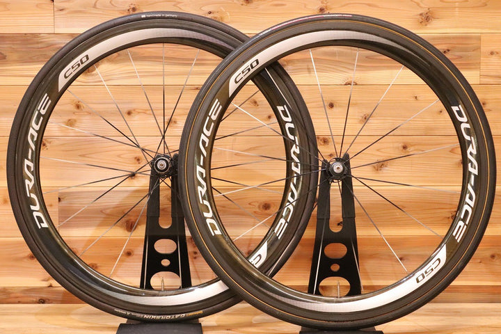 シマノ SHIMANO デュラエース DURA-ACE WH-9000-C50-TU シマノ 11S/12S カーボン チューブラー ロードバイク ホイールセット 【広島店】