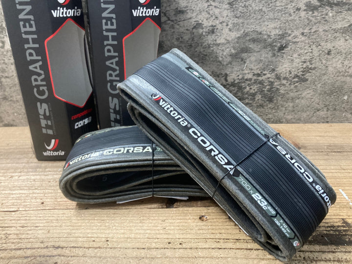 KN609 ヴィットリア vittoria コルサ CORSA G+ クリンチャータイヤ 700x23C 2本セット
