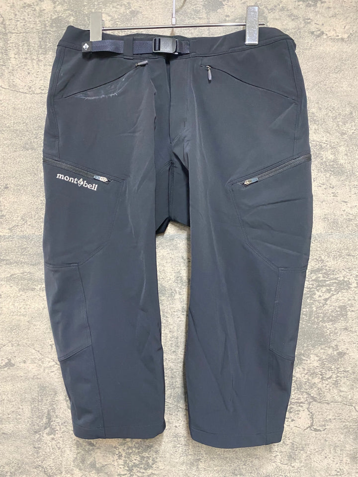 KA998 モンベル mont-bell 7分丈 サイクルパンツ 黒 M ※汚れ