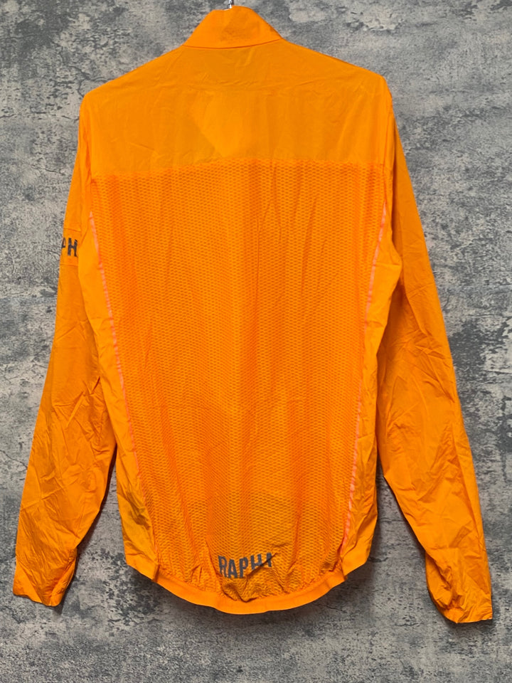 KE552 ラファ Rapha PRO TEAM LIGHTWEIGHT WIND JACKET 長袖 ウィンドブレーカー オレンジ M