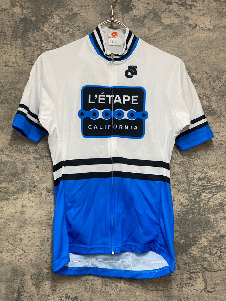 JX632 チャンピオンシステム ChampionSystem 半袖 サイクルジャージ 白青 レディース S L' ETAPE CALIFORNIA