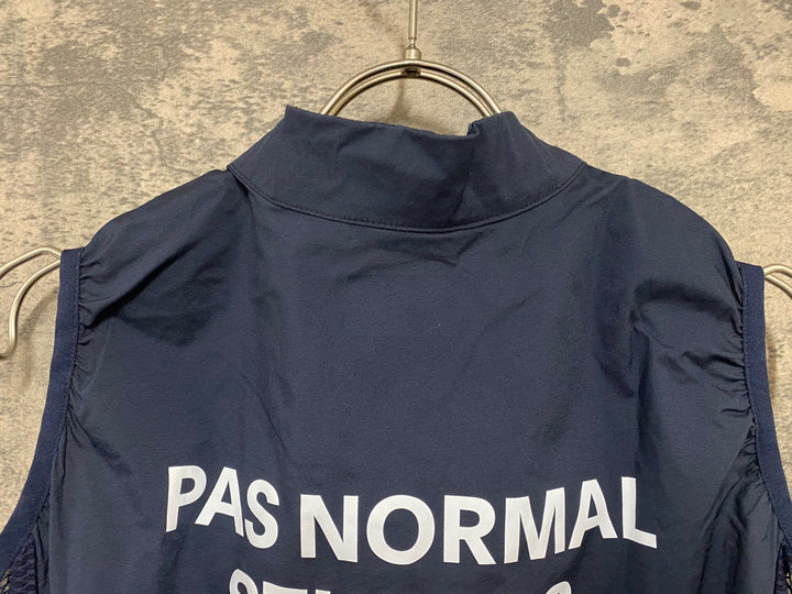 JY505 パスノーマルスタジオ PAS NORMAL STUDIOS Mechanism Stow Away Gilet ジレ サイクルベスト ネイビー L