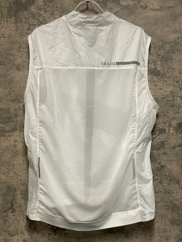 JS520 サンテック SANTIC ジレ サイクルベスト 白 3XL