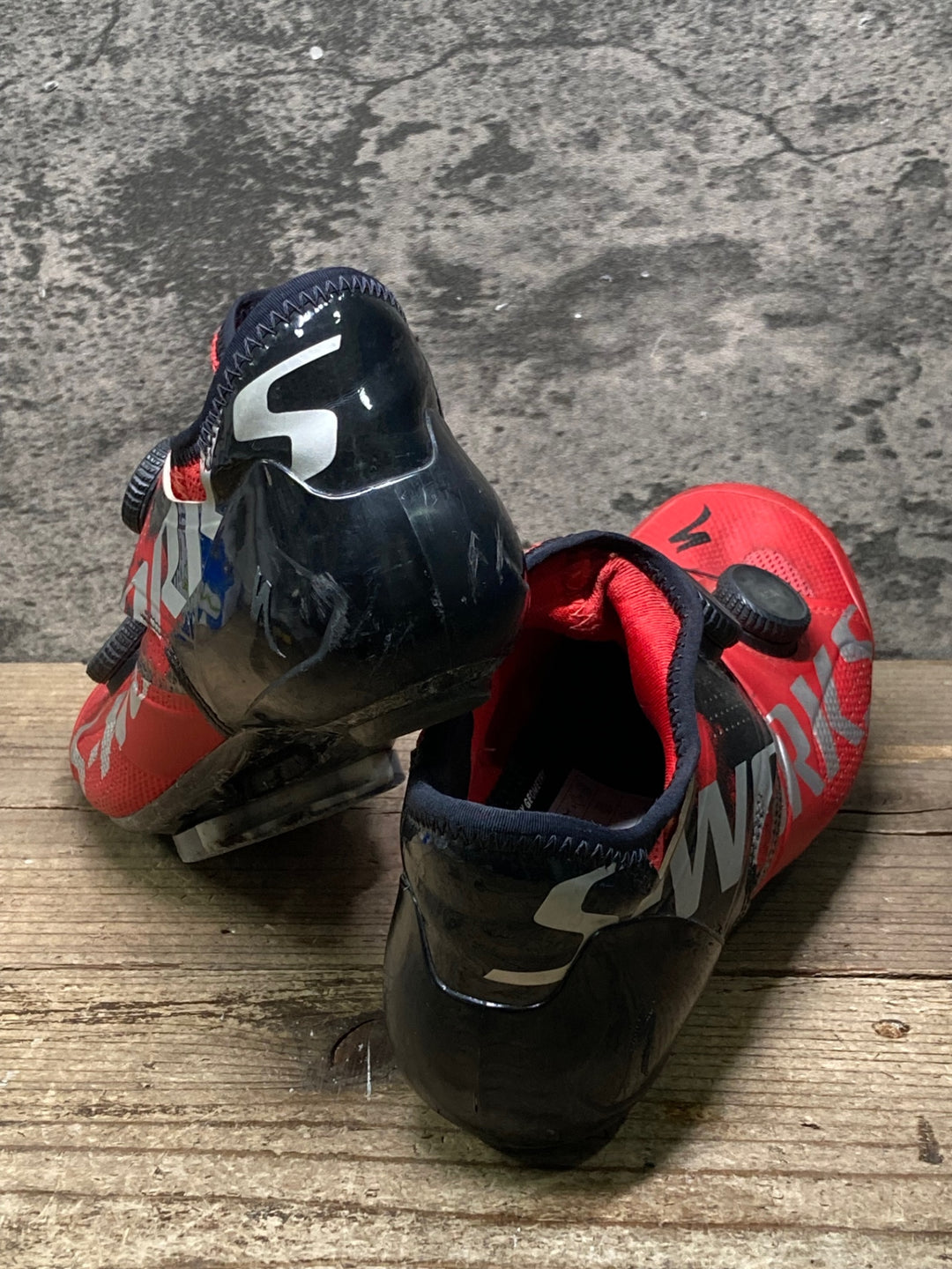 JP053 スペシャライズド SPECIALIZED S-WORKS ARES ビンディングシューズ BOA 3穴 赤 EU40