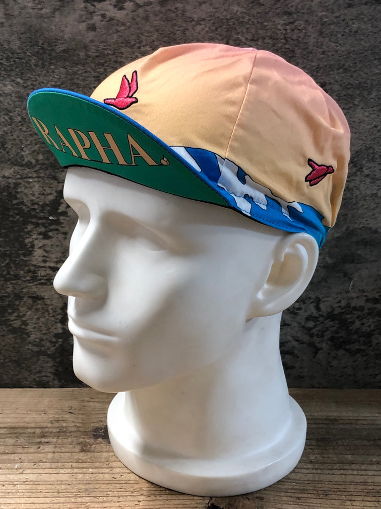 KD251 ラファ Rapha COTTON CAP サイクルキャップ 水色 ベージュ青