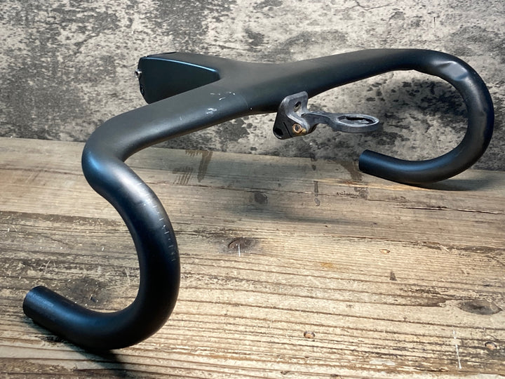 JH397 ボントレガー BONTRAGER AEOLUS RSL VR-C ハンドルバー カーボン ステム一体型 120mm ブラケットC-C420mm ※エンドカット