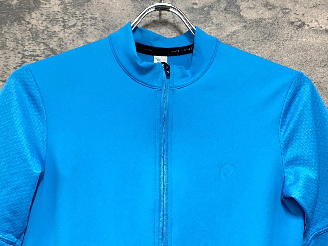 KJ158 パールイズミ PEARL iZUMi 半袖 サイクルジャージ 水色 MEN'S XL ほつれあり