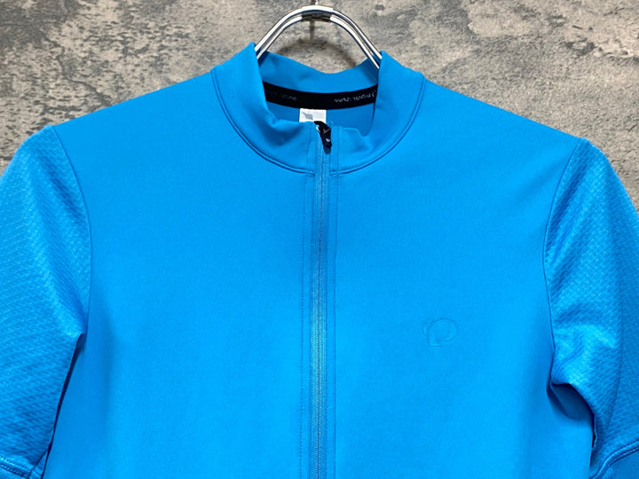 KJ158 パールイズミ PEARL iZUMi 半袖 サイクルジャージ 水色 MEN'S XL ほつれあり