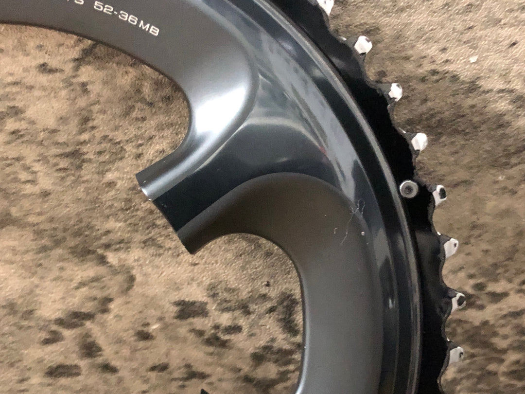 JK960 シマノ SHIMANO アルテグラ ULTEGRA FC-6800 チェーンリング 52/36T ※摩耗大ジャンク
