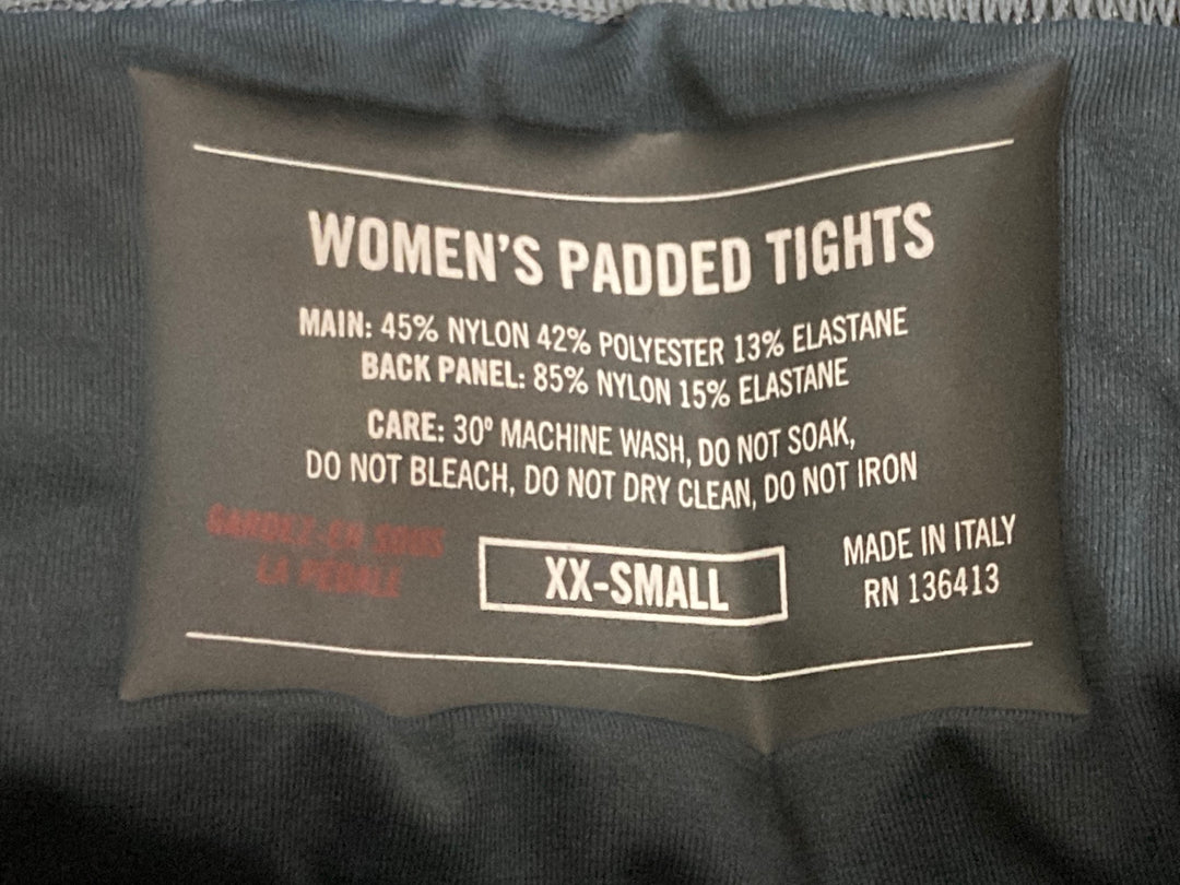 JE301 ラファ Rapha WOMEN'S PADDED TIGHTS レーサータイツ グレー レディース XXS 裏起毛