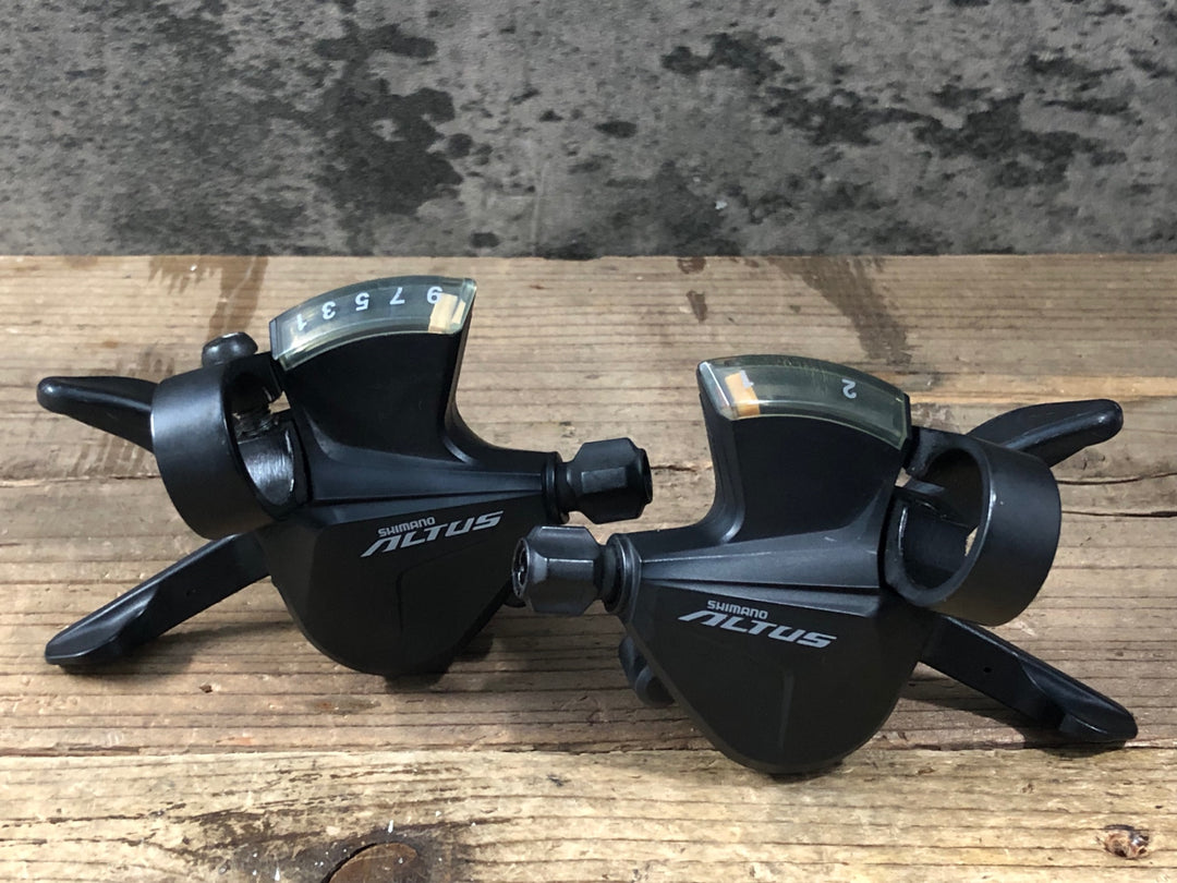 KM957 シマノ SHIMANO アルタス ALTUS SL-M2010 シフトレバー 2x9S ※左シフターボルト欠品