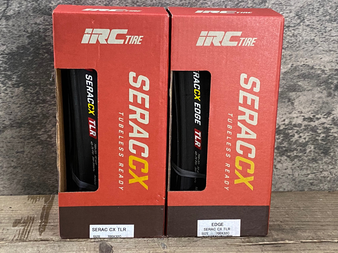 JU726 iRC SERAC CX TUBELESS READY / SERAC CX TUBELESS READY EDGE チューブレスレディ タイヤ 700x32C セット