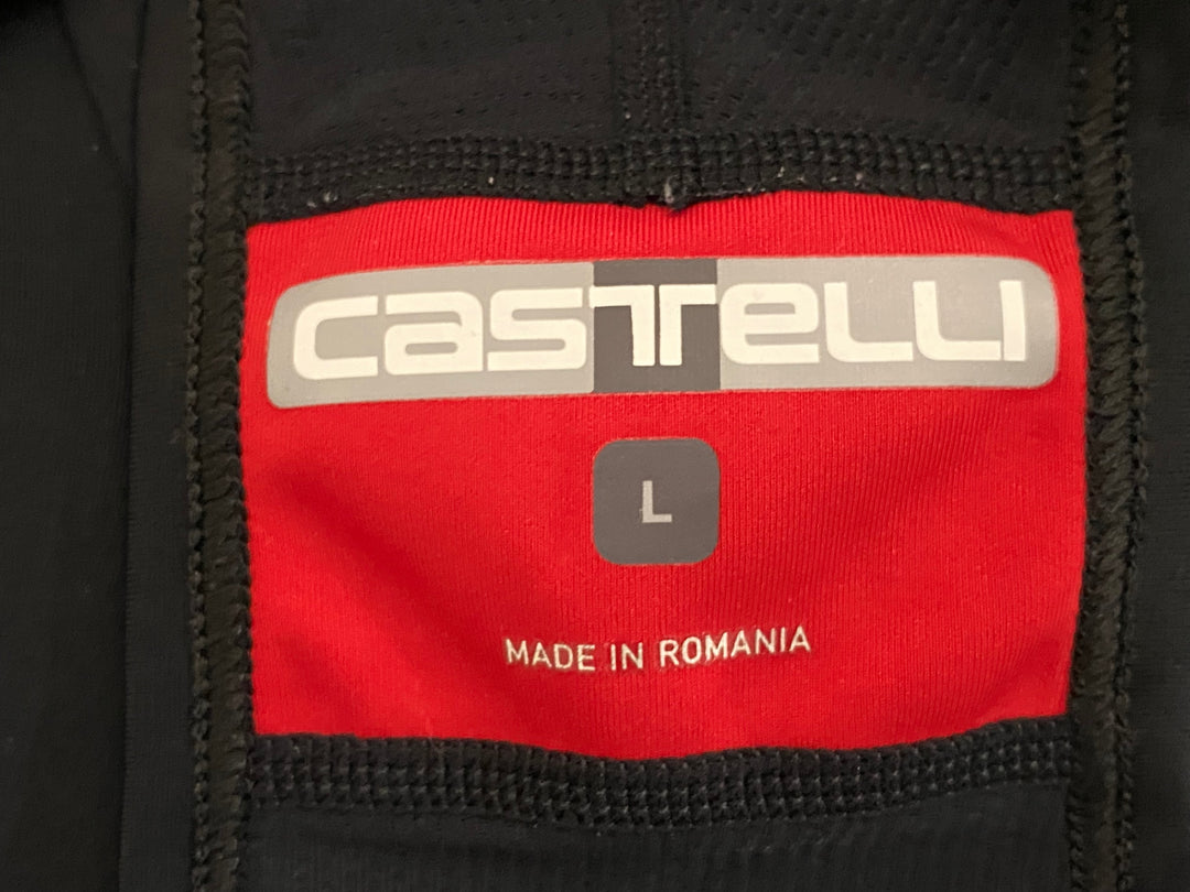 JP535 カステリ CASTELLI ビブタイツ 黒 L 裏起毛