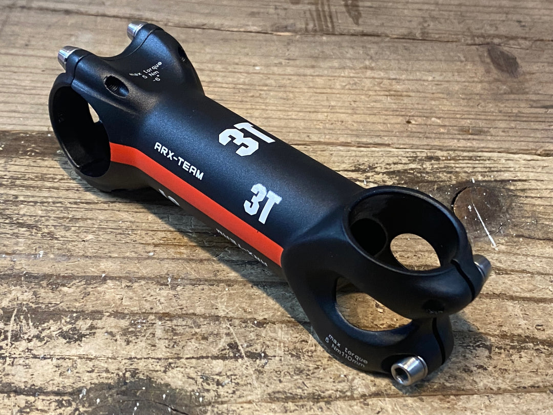 JL018 3T ARX-TEAM アルミ ステム 黒 赤 110mm Φ31.8 OS -6°
