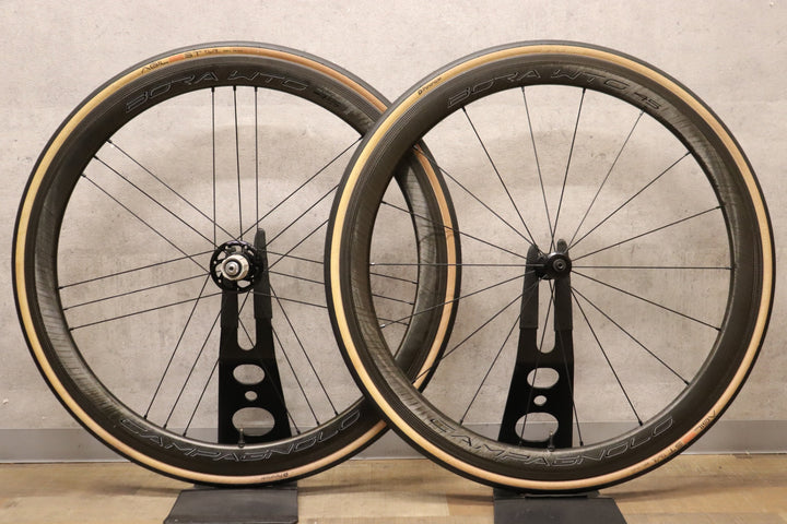 カンパニョーロ CAMPAGNOLO ボーラ BORA WTO 45 カーボン チューブレス ホイールセット シマノ 12/11S 19C 【さいたま浦和店】