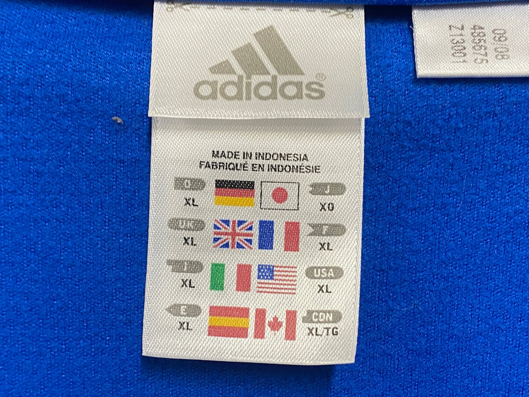JG788 アディダス adidas 長袖 サイクルジャージ 青 XO 裏起毛