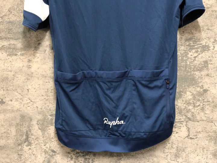 KE037 ラファ Rapha CORE JERSEY 半袖 サイクルジャージ ネイビー L