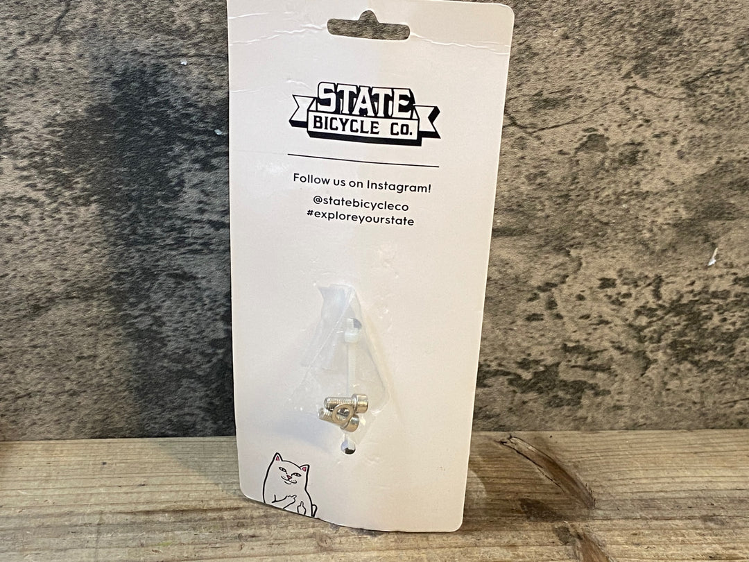 JP383 ステイトバイシクル リップンディップ STATE BICYCLE RIPNDIP ボトルケージ 白 猫 限定コラボ セット