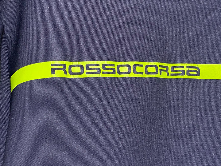 KB222 カステリ CASTELLI ROSSOCORSA 半袖 サイクルジャージ グレー 黄 XL gabba GORE WINDSTOPPER ※ロゴ劣化