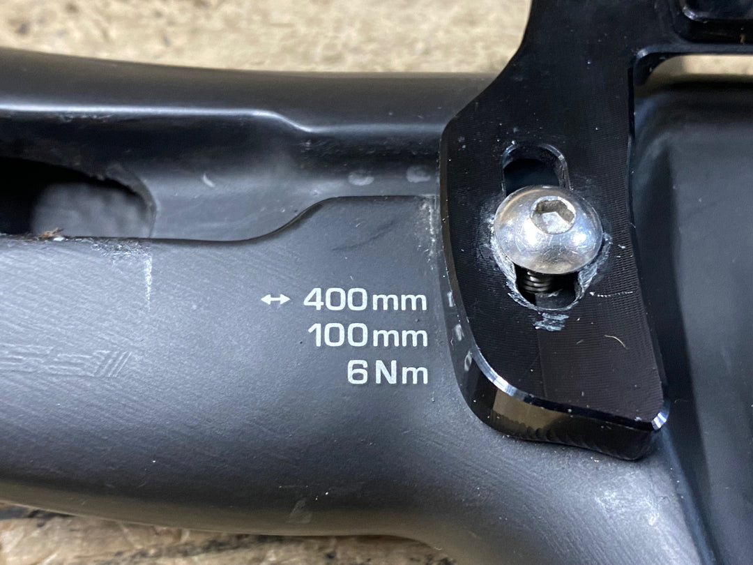 JY300 ヴィジョン Vision メトロン METRON 5D BIANCHI 一体型カーボンハンドル 100mm 400mm ※ケーブルカバー欠品