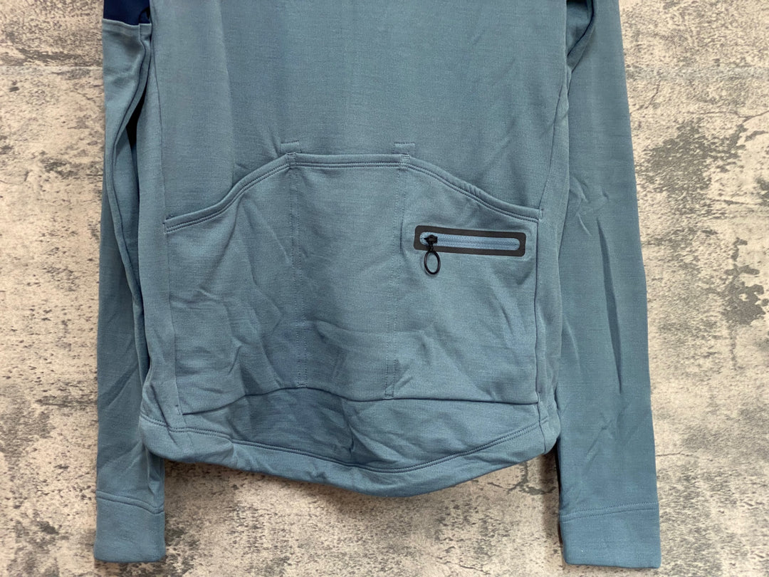 KM405 ラファ Rapha CLASSIC LONG SLEEVE JERSEY Ⅱ 長袖 サイクルジャージ 水色 S
