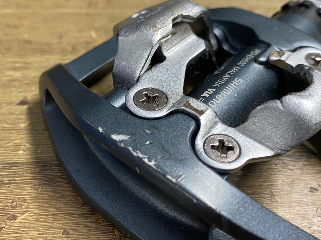 KP377 シマノ SHIMANO PD-EH500 ビンディングペダル 片面フラット SPD ※ピン欠品