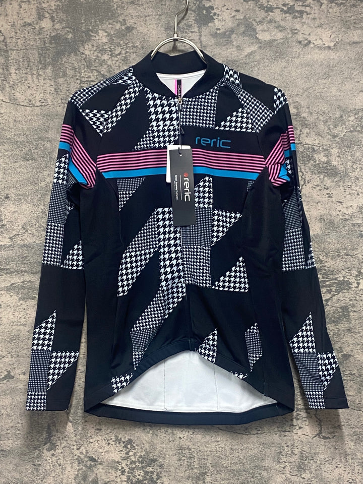 JV959 レリック reric Women's Sugar Long Sleeve Jersey 長袖サイクルジャージ 黒 M 裏起毛 レディース