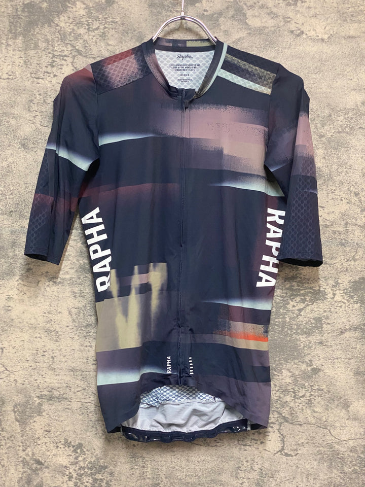 KR261 ラファ Rapha PT AERO JERSEY 半袖 サイクルジャージ 紺 M