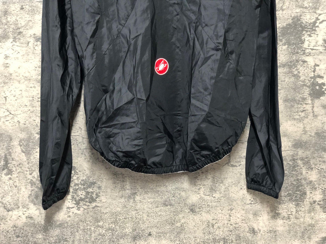 KJ897 カステリ CASTELLI ウインドブレイカー 黒 S