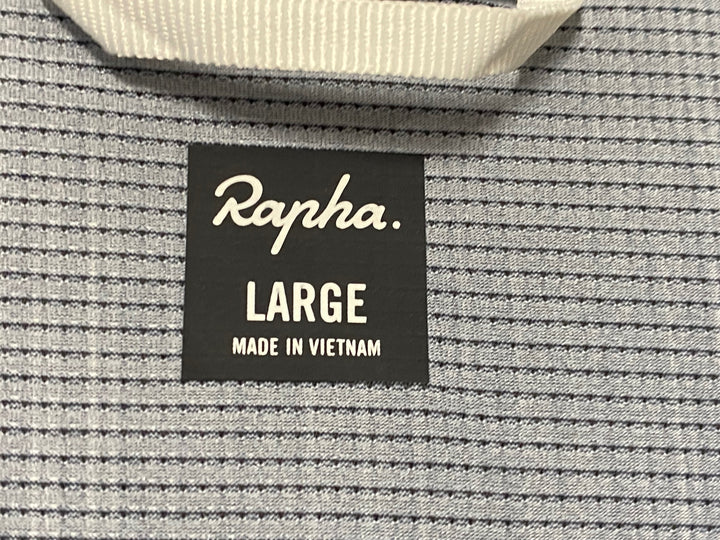 KM925 ラファ Rapha MEN'S FLYWEIGHT JERSEY PRINT 半袖 サイクルジャージ 黒 L