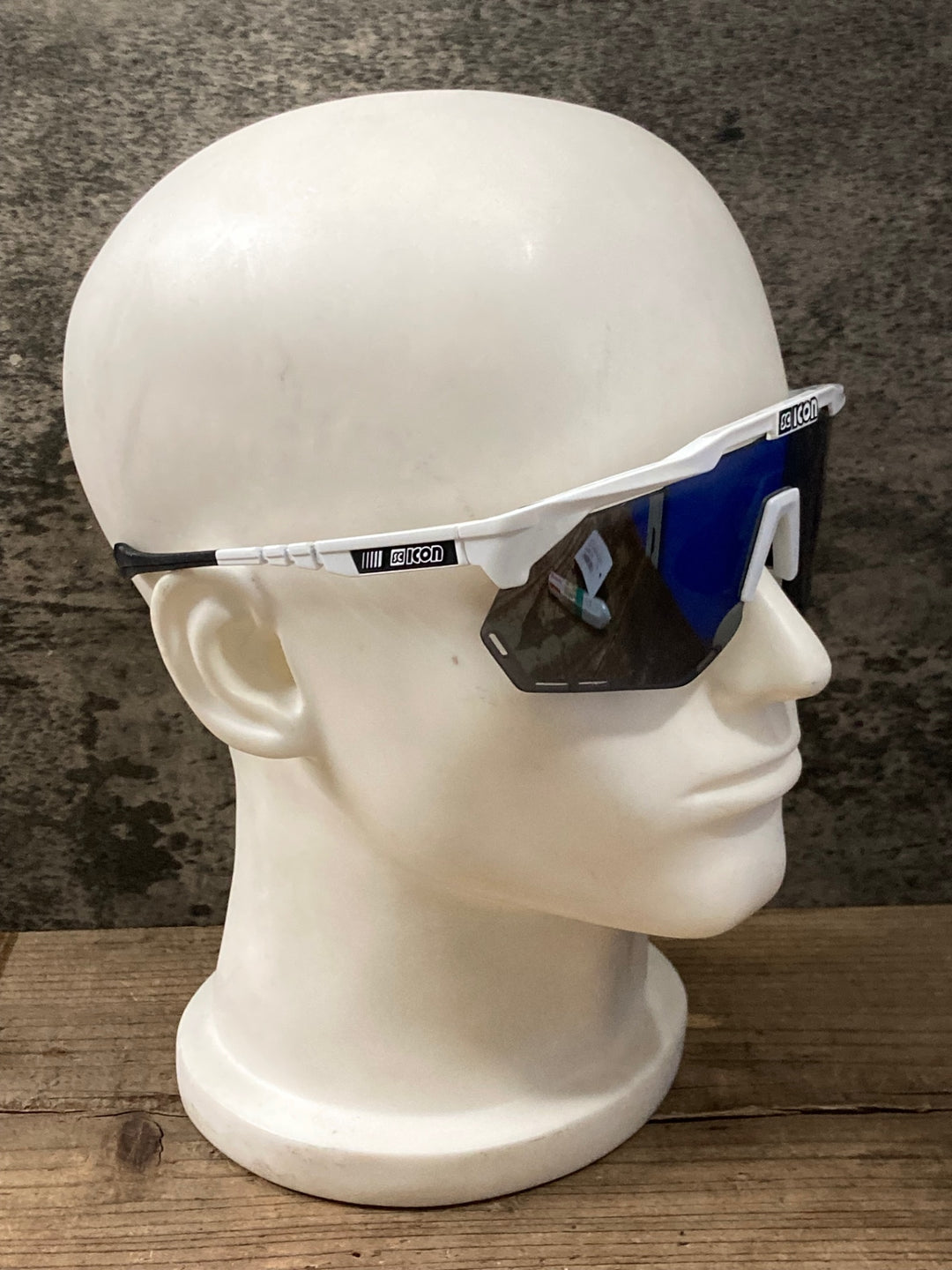 KP307 シーコン SCICON AEROSHADE XL SL2508/SILVER XL サングラス アイウェア 白 ※汚れ