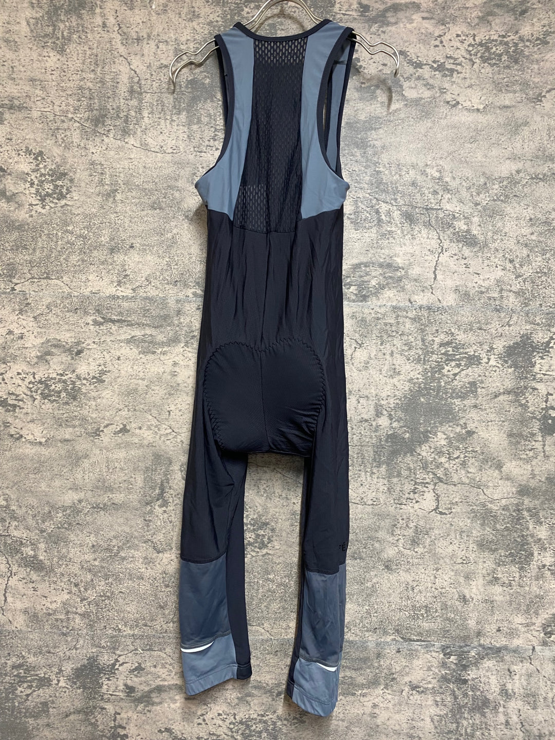 KB612 カフェドシクリステ Cafe du Cycliste ADRIENNE MAN ビブニッカー 黒 グレー S 裏起毛