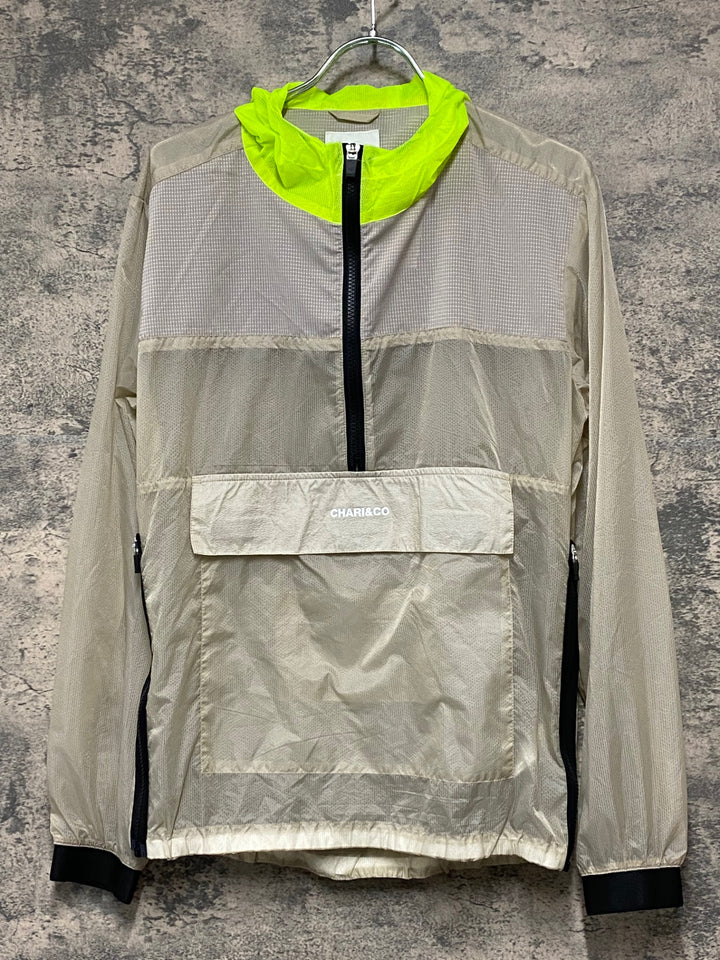 KJ090 CHARI & CO UNFLATTER JKT ナイロンブルゾン ベージュ M