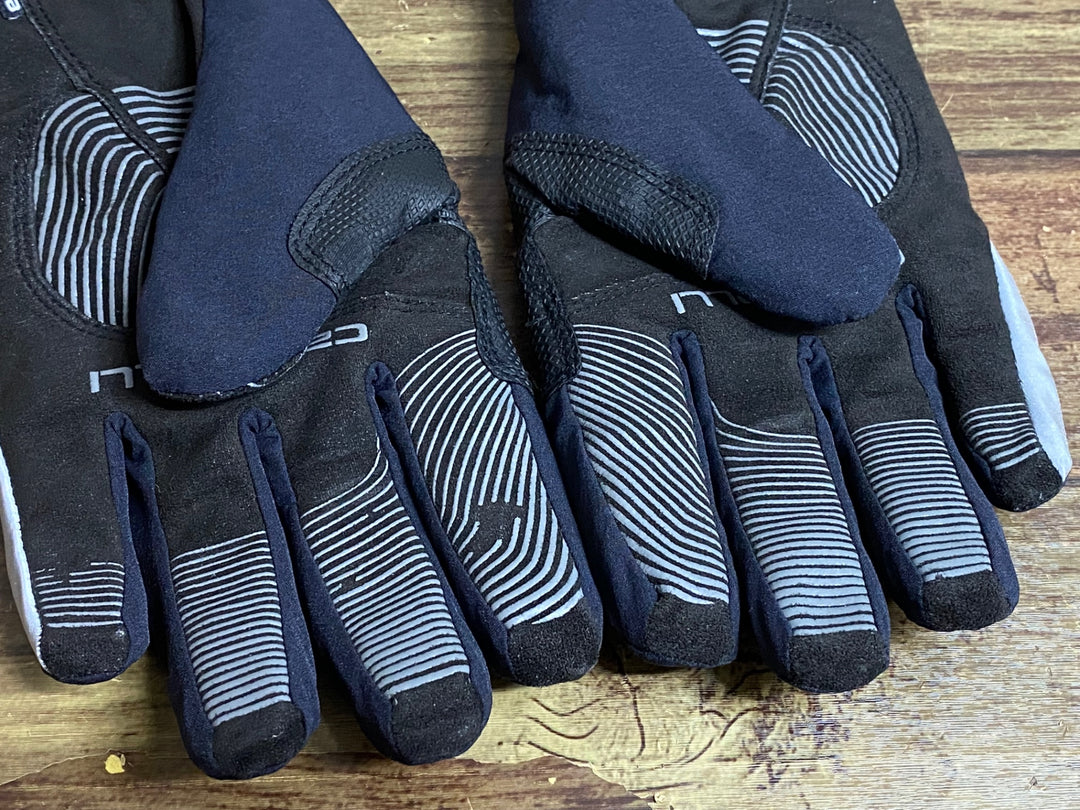 JK208 カステリ CASTELLI ROSSOCORSA perfetto 長指 グローブ 黒 S 裏起毛 GORE-TEX INFINIUM ※タグカット