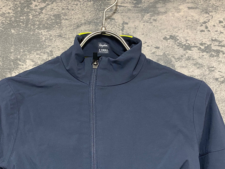 KA233 ラファ Rapha 長袖 サイクルジャケット グレー 黃 XS 裏起毛