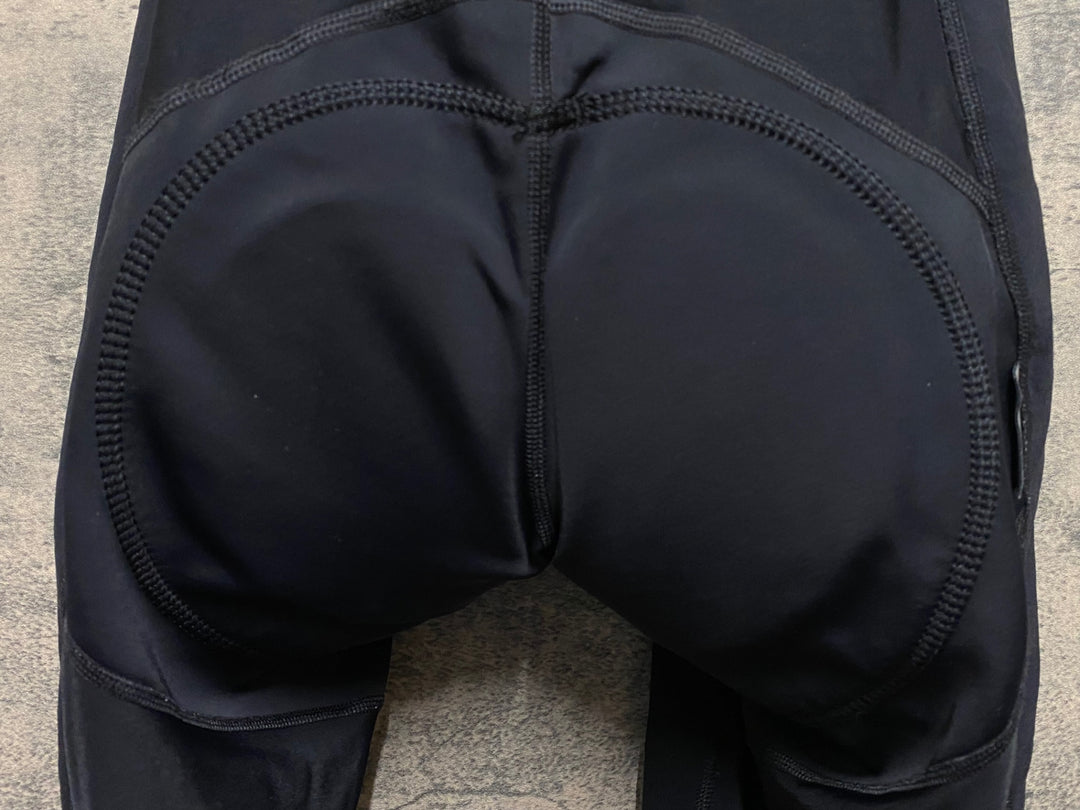 KN639 ラファ Rapha PRO TEAM WINTER TIGHTS WITH PAD ビブタイツ 黒 L 裏起毛 ※接着剥がれのためジャンク