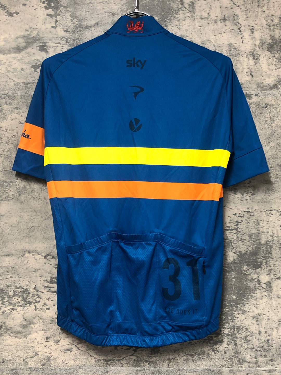 JV926 ラファ Rapha RIVIERA PURSUIT JERSEY 半袖 サイクルジャージ ターコイズ S TEAM Sky
