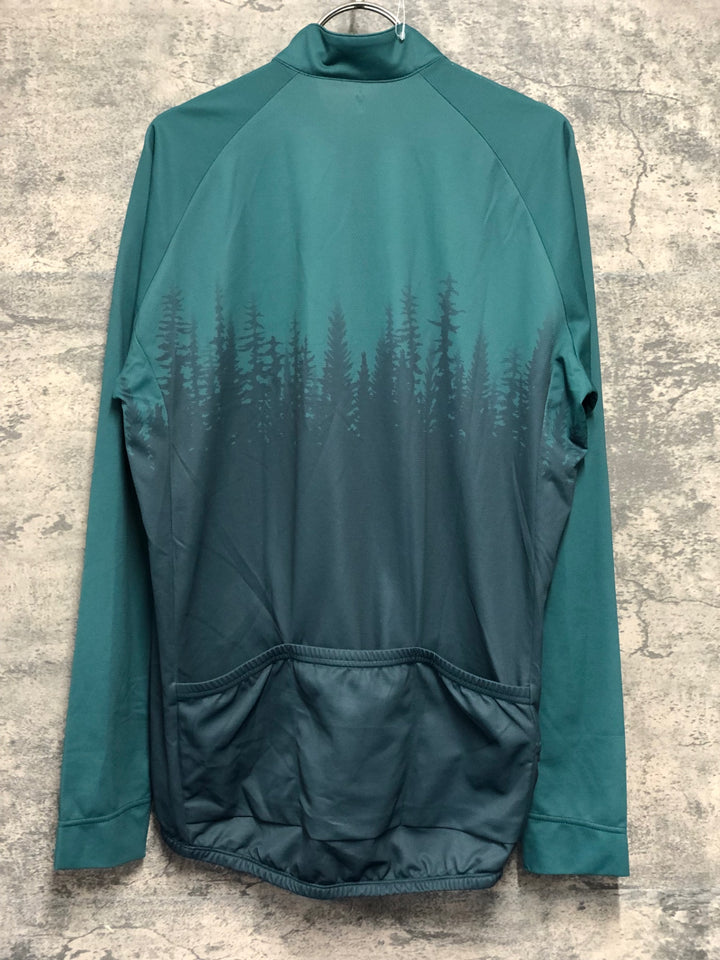 KK355 モンベル mont-bell 長袖 サイクルジャージ 緑 XL
