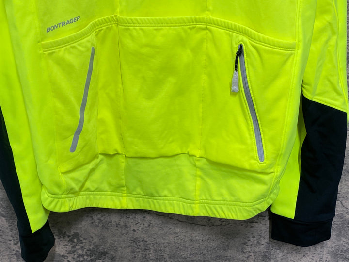 KG925 ボントレガー BONTRAGER Velocis S1 Softshell Jacket Vestes 長袖 サイクルジャケット ネオンイエロー S 裏起毛