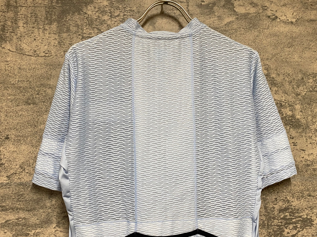 KD863 カフェドシクリステ Cafe du Cycliste 半袖 サイクルジャージ 水色 M