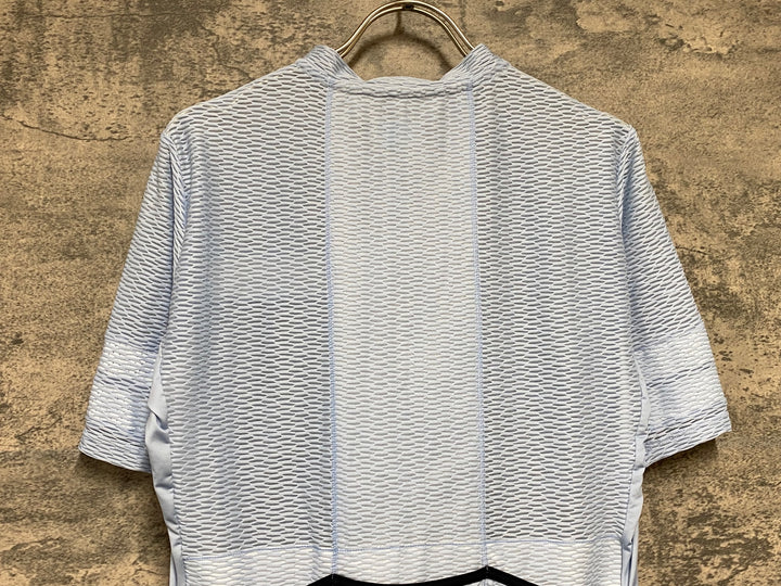 KD863 カフェドシクリステ Cafe du Cycliste 半袖 サイクルジャージ 水色 M
