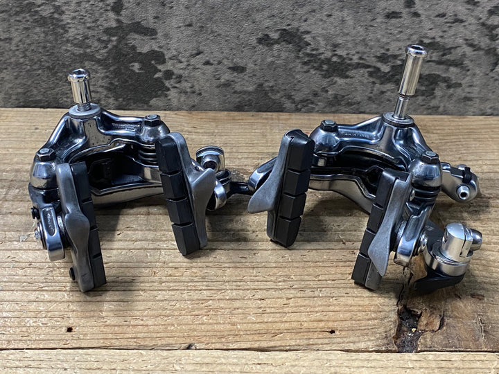 JV198 シマノ SHIMANO 105 BR-R7000 ブレーキキャリパー シルバー 前後セット ※社外アジャスター