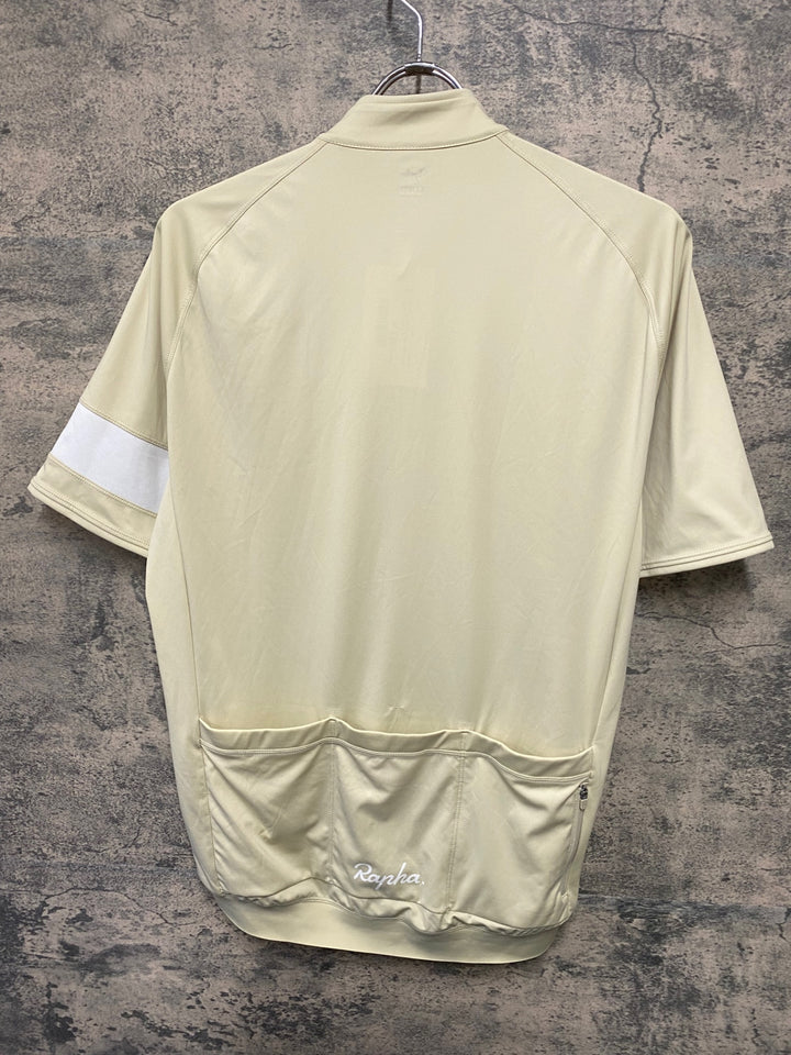 JH259 ラファ Rapha MEN'S CORE JERSEY 半袖 サイクルジャージ ベージュ XL