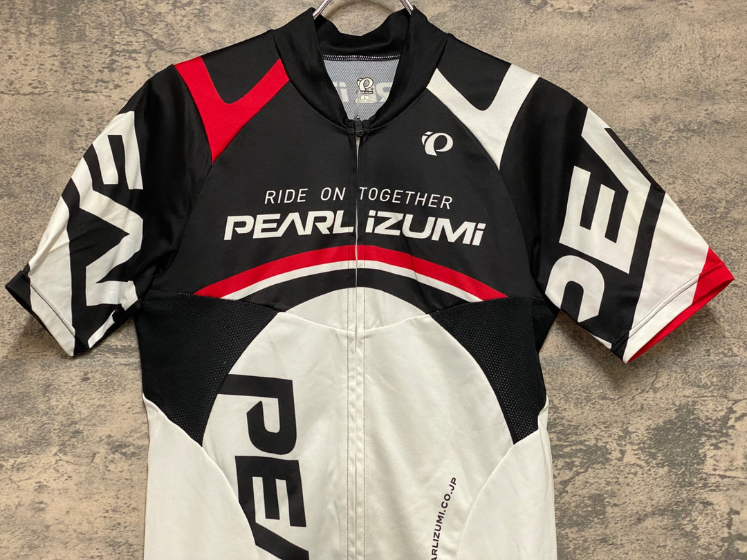 KN967 パールイズミ PEARL iZUMi 半袖 サイクルジャージ 白黒 L