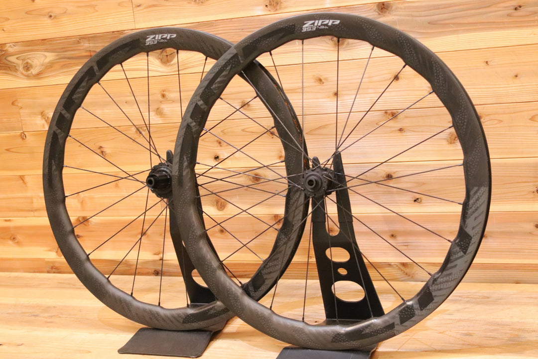 ジップ ZIPP 353 NSW TUBELESS DISC シマノ 11S/12S 25mm フックレス カーボン チューブレス ロードバイク ホイールセット 【広島店】