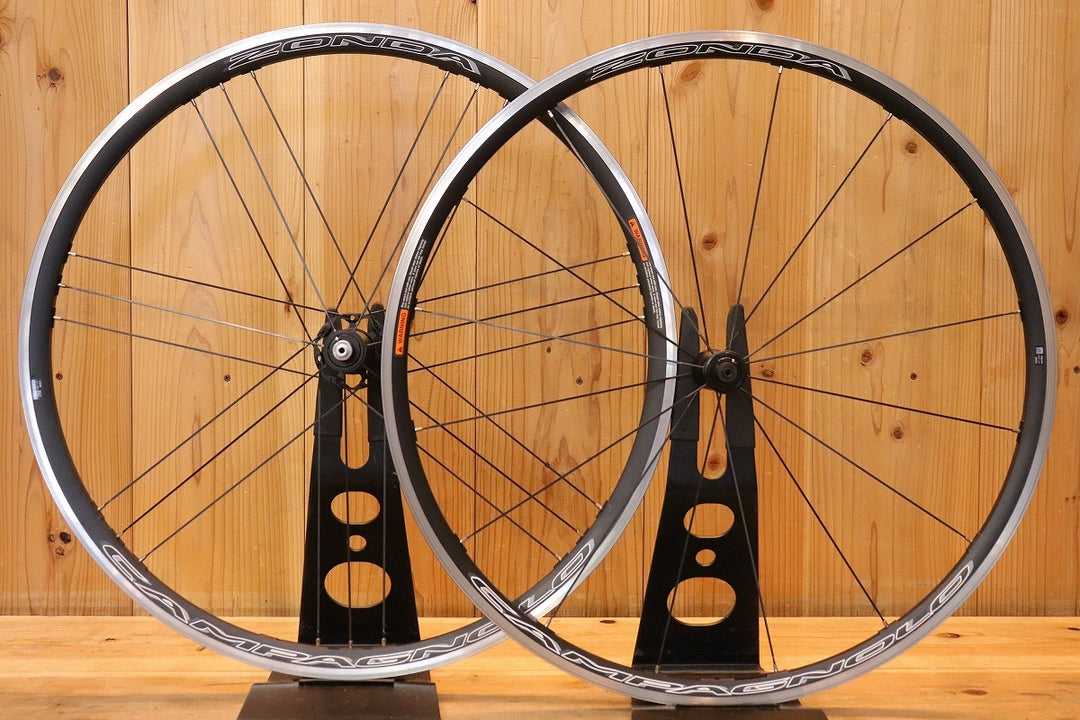 カンパニョーロ CAMPAGNOLO ゾンダ ZONDA アルミ クリンチャー ホイールセット シマノ 11S/12S 【芦屋店】